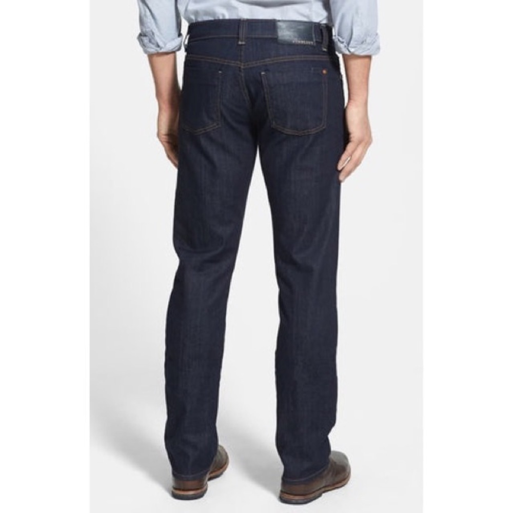 Fidelity Denim Men’s Impala Stretch Dark Blue Town Rinse Straight Leg Jeans EUC - Picture 3 of 9